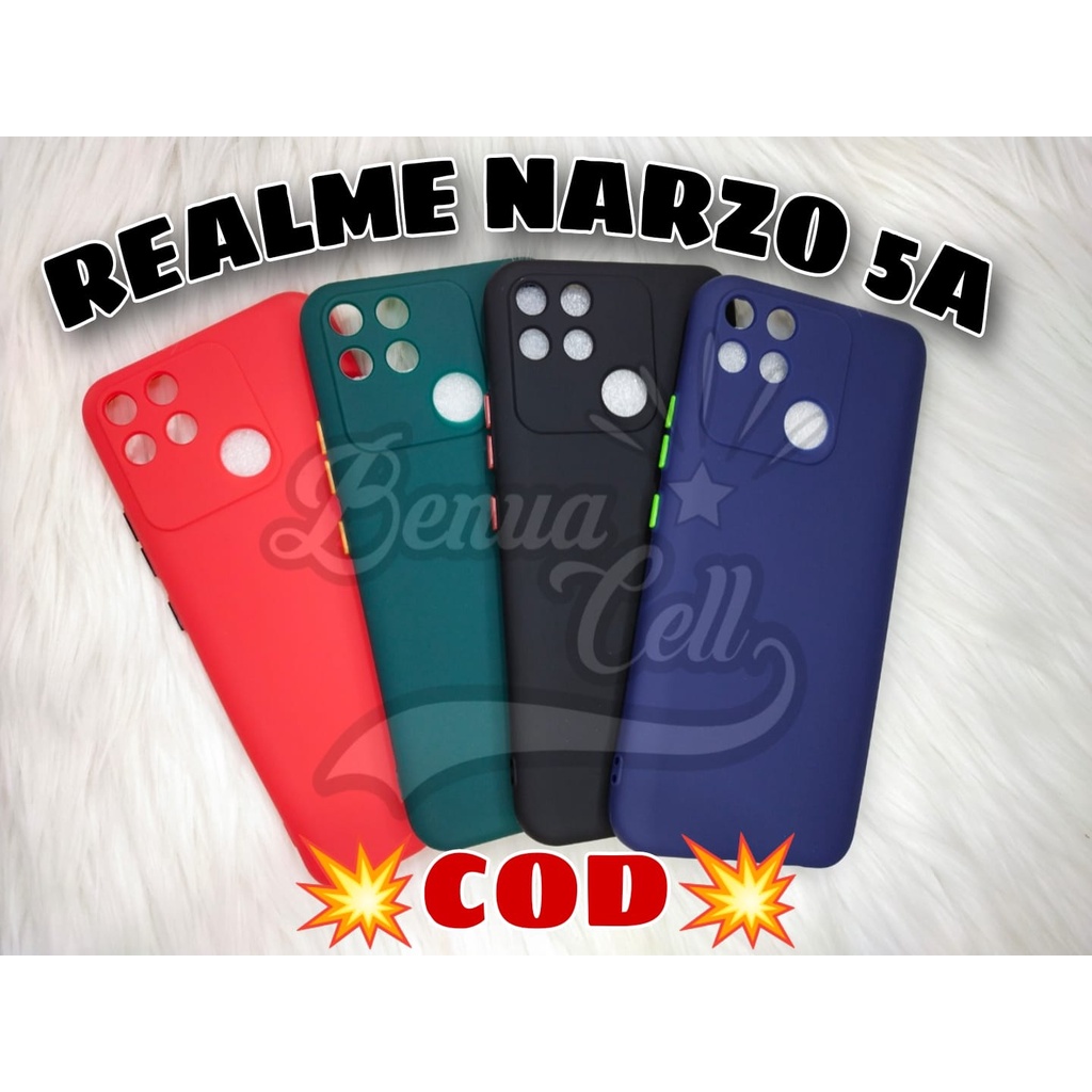 CASE REALME NARZO 50A -REALME NARZO 50I // SOFTCASE PROTECTION MACARON PELINDUNG KAMERA - BC