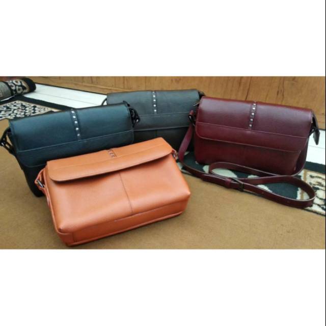 Tas Kulit Bally Wanita 3 Slot