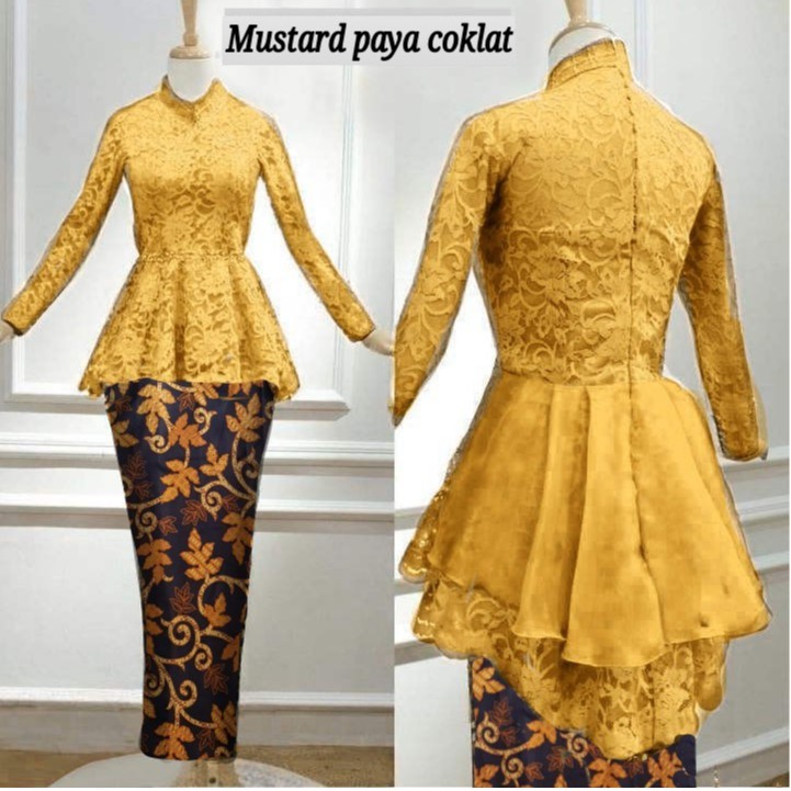 set kebaya alice organza 6 warna