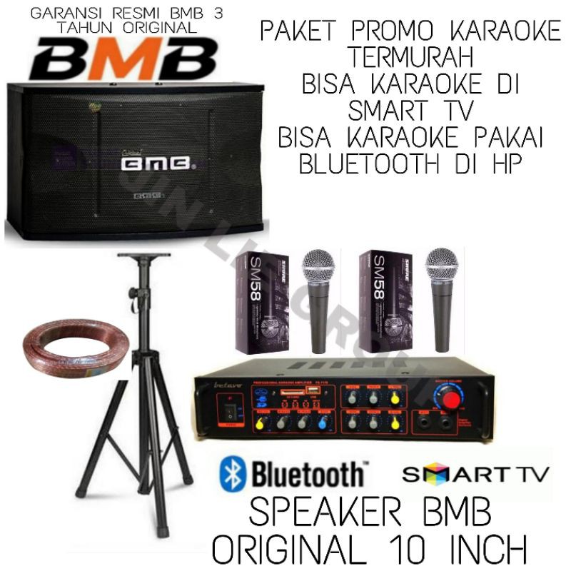 Jual PAKET SOUND KARAOKE BMB 10 INCH SINGLE GARANSI RESMI BMB 3 TAHUN ...