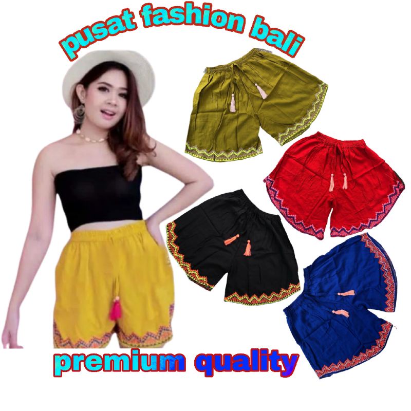 Celana pendek bordir bali | Celana pendek bali | Celana pendek murah
