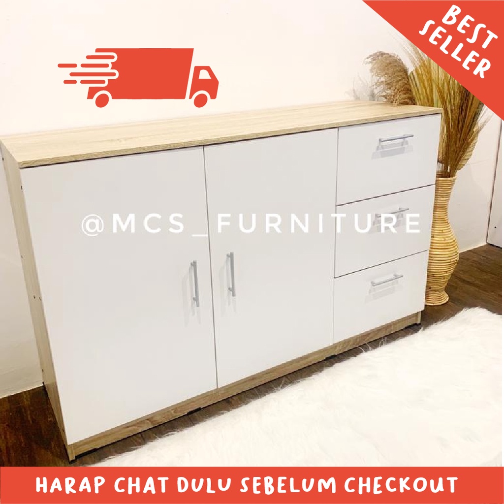 Bufet Lemari Meja TV Sideboard Drawer Laci MCS Furniture Mebel Semarang