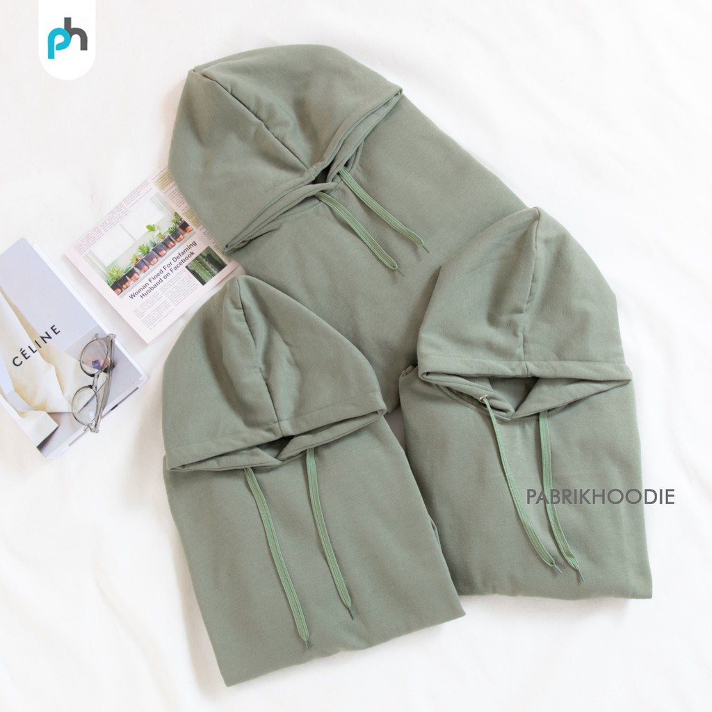 PABRIKHOODIE - HOODIE JUMPER OLIVE POLOS PRIA &amp; WANITA M-XXXL