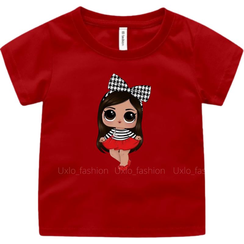 Kaos Anak Perempuan LOL SUPRISE Umur 2 Sampai 15 Tahun Baju Anak Cewe Murah Uxlo Fashion