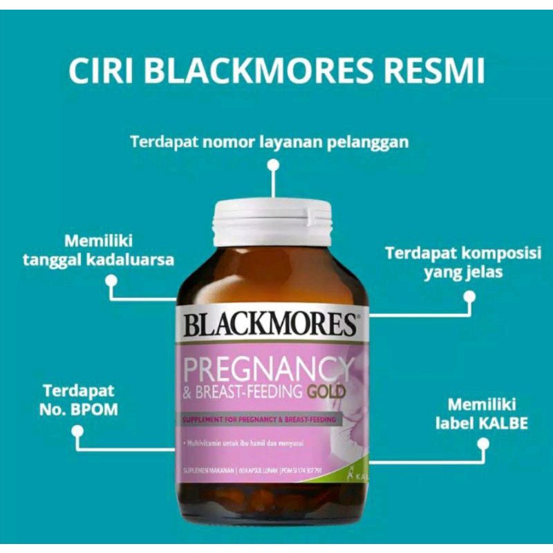 Blackmores Pregnancy & Breastfeeding Gold (Suplemen Ibu Hamil & Menyusui / Program Kehamilan)-2