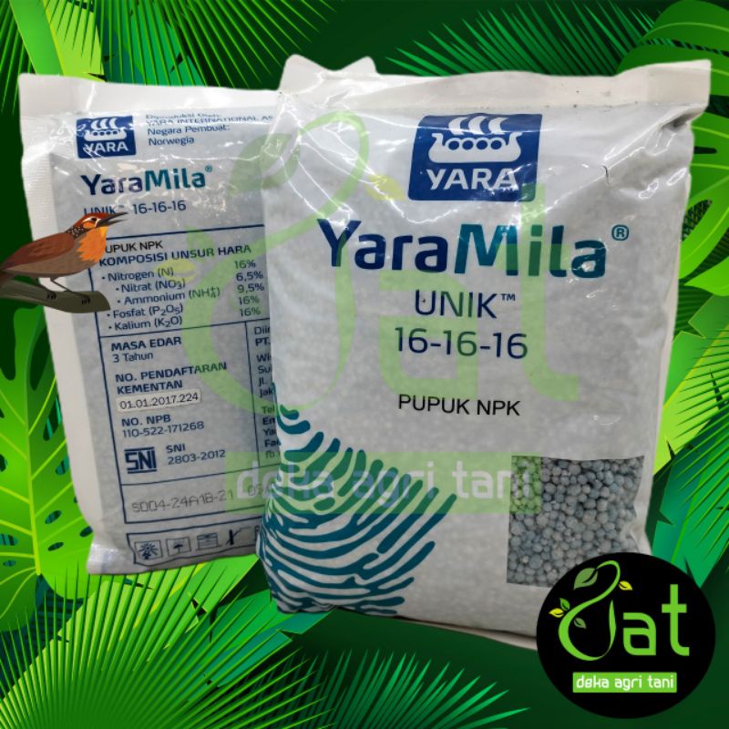 Jual PUPUK NPK YARA MILA UNIK 16 16 16 Kemasan Pabrik 1KG | Shopee ...