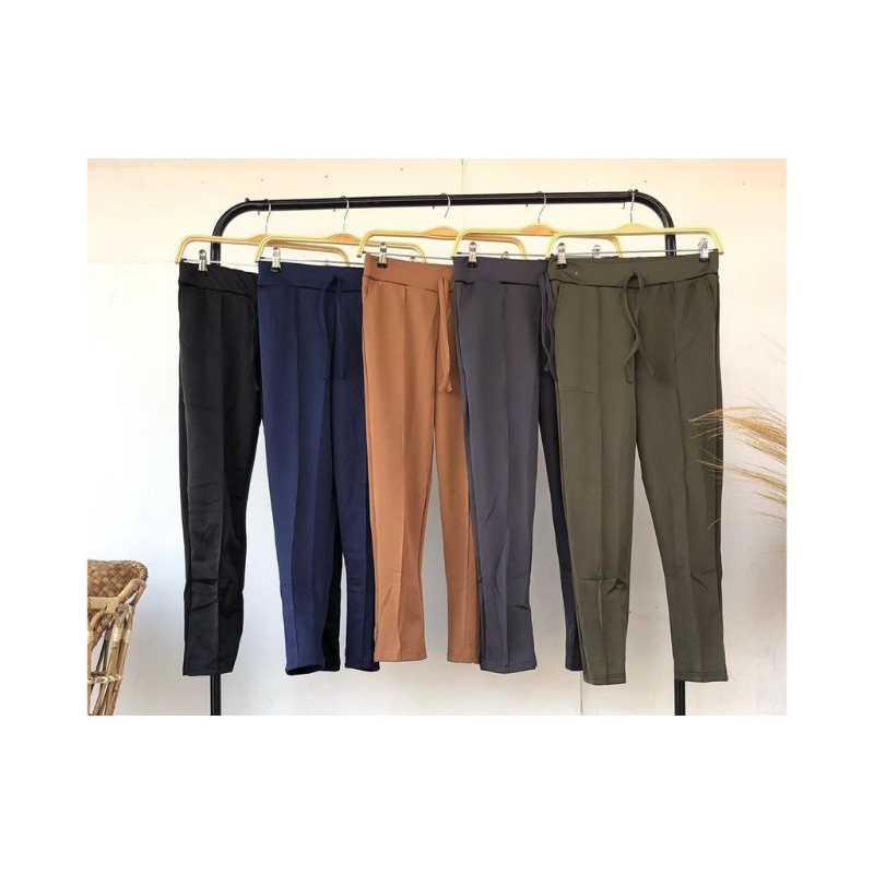 DT LUNA/CELANA PANJANG WANITA CELANA SCUBA PANTS CELANA PENSIL MURAH CELANA PUTIH BAGGY PANTS