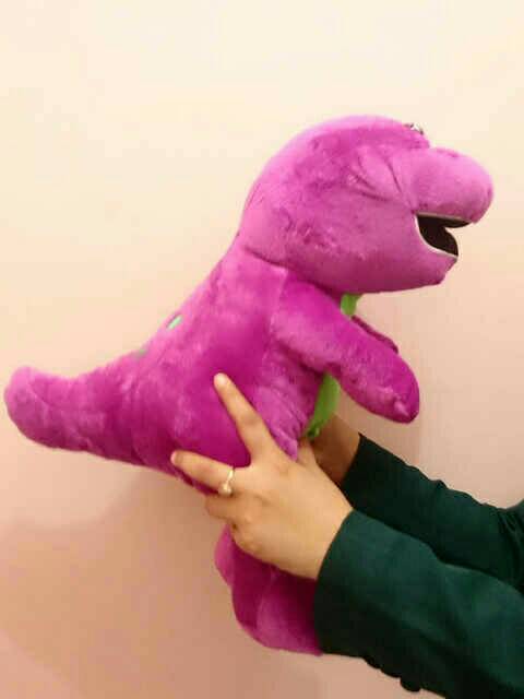 Boneka barney tanpa musik bahan lembut 40cm