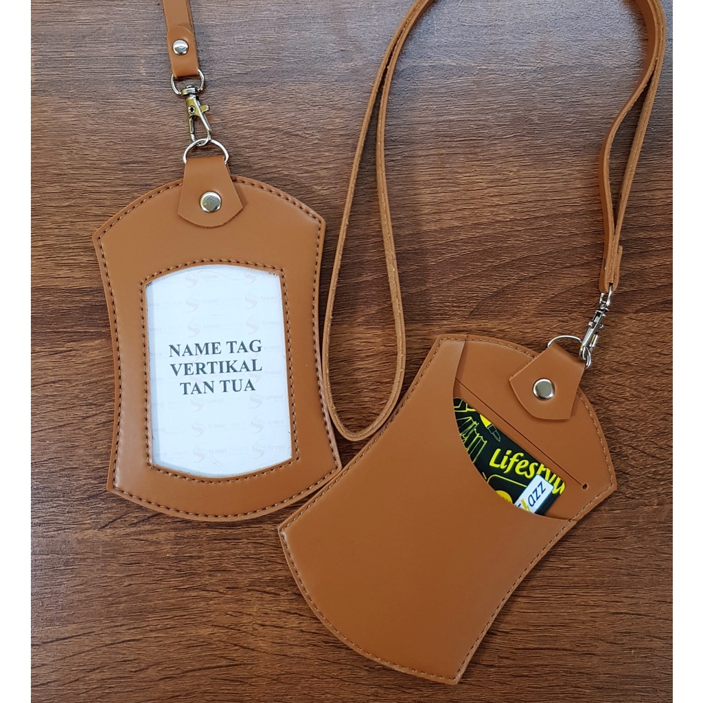 

NAMETAG ELEGANT ID CARD HOLDER KULIT ID CARD NAME TAG KULIT GANTUNGAN NAMA AR39