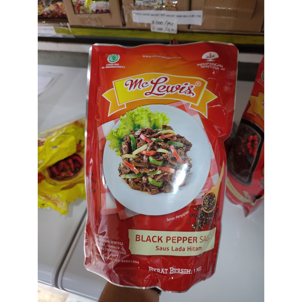 

MC LEWIS BUMBU BLACK PEPPER SAUCE (SAUS LADA HITAM) 1000 GRAM/1 KG