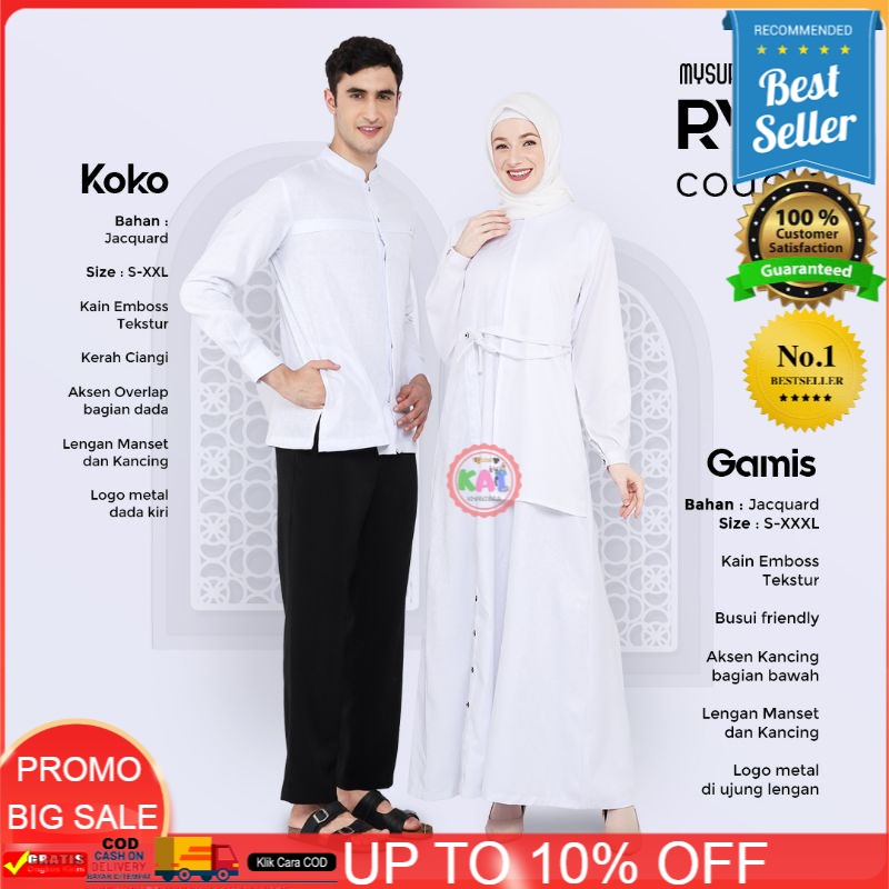 BAJU GAMIS KOKO TERBARU 2021/ BAJU MYSURE / SERAGAMANRyu Koko Couple[BISA COD ] 100% ORIGINAL PRODUC