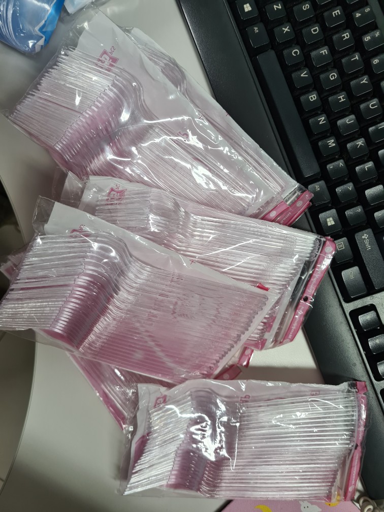 Garpu Makan Plastik Panjang Bening Transparan Tebal Fim Mantap Bks