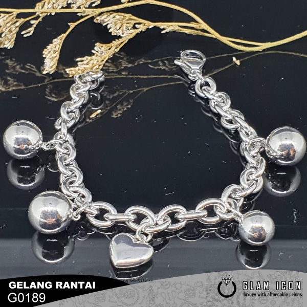 Gelang  Rantai Love bola  G0189 GRS