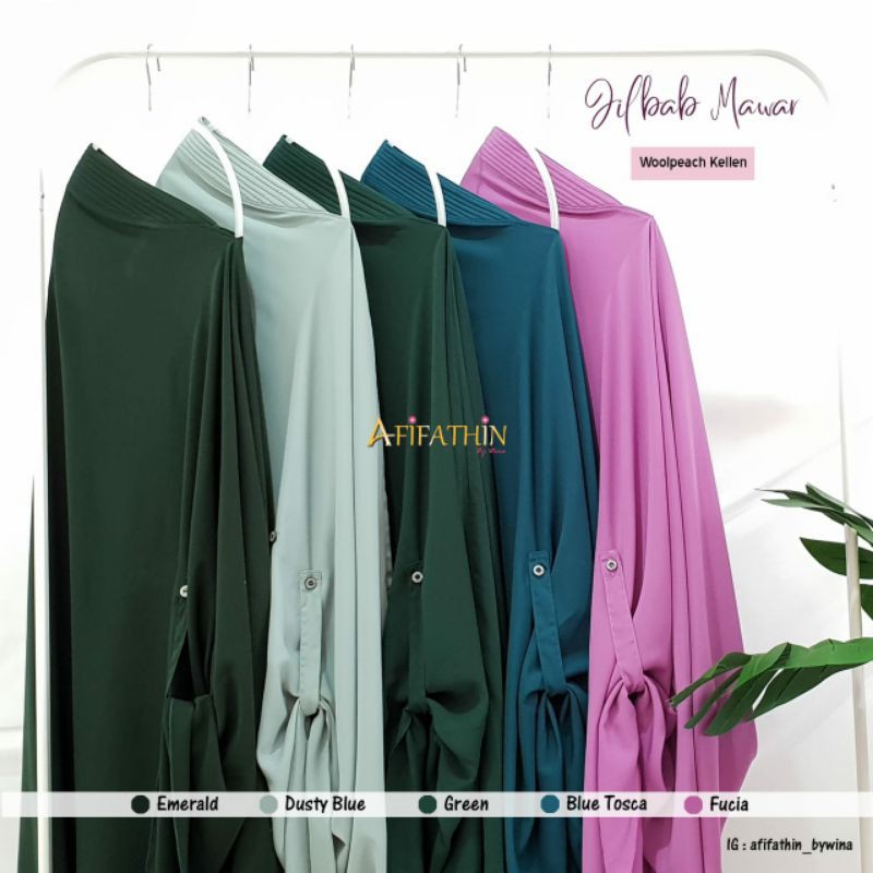 Jilbab Mawar by AFIFATHIN - [MAU FREE ONGKIR CHAT YA] -Jilbab Mawar Afifathin - Jilbab Woolpeach Kel