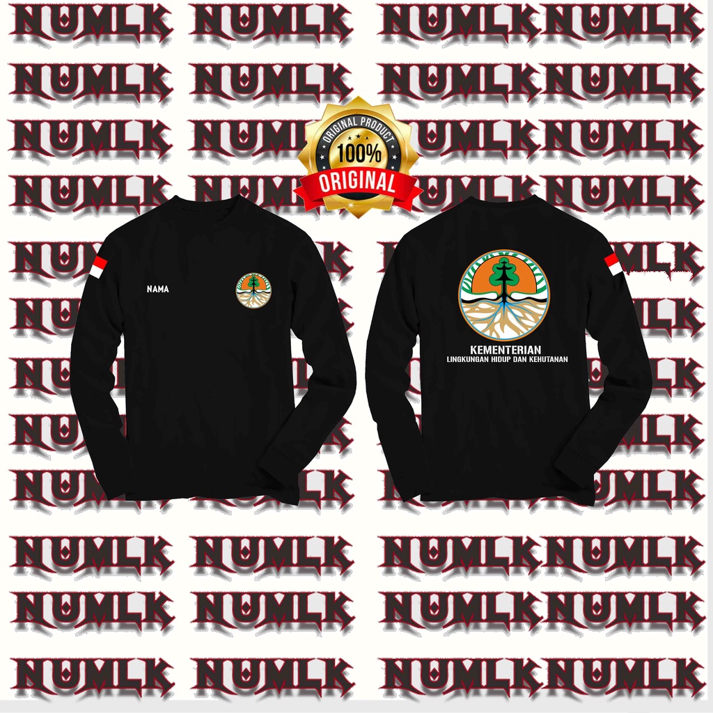 BAJU KAOS LENGAN PANJANG KEMENTERIAN LINGKUNGAN HIDUP/LHK