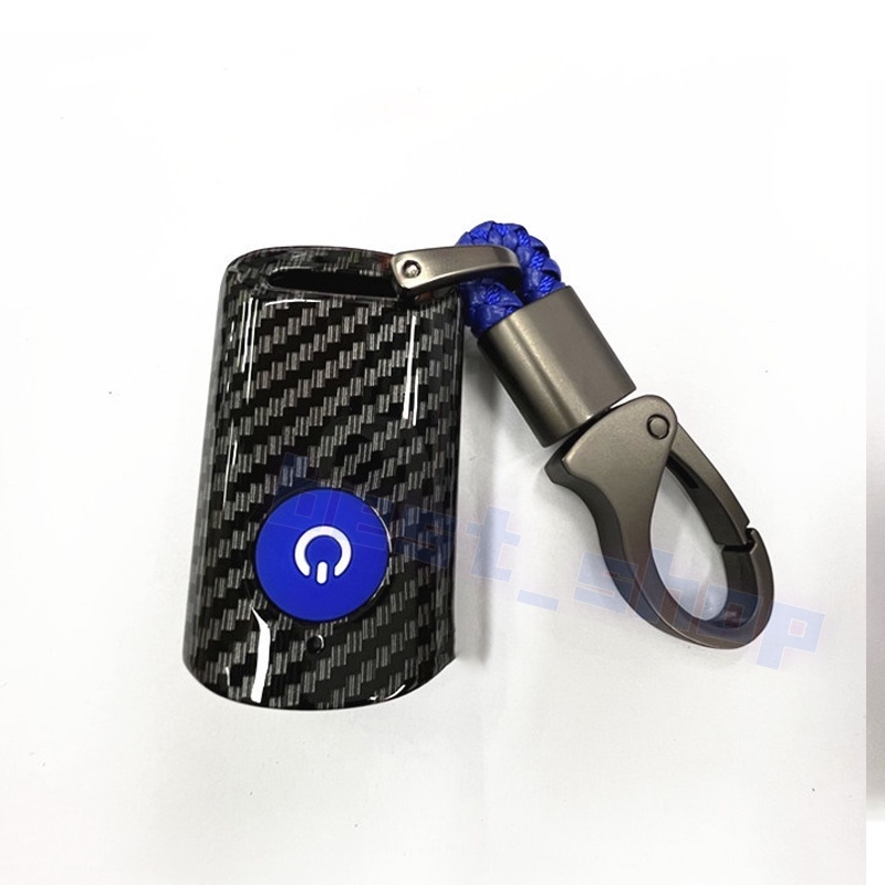 Case Kunci remote Mobil Bahan carbon fiber Dengan Gantungan Kunci metal Untuk Yamaha Xmax 300 2021 2022 xmax300 2021