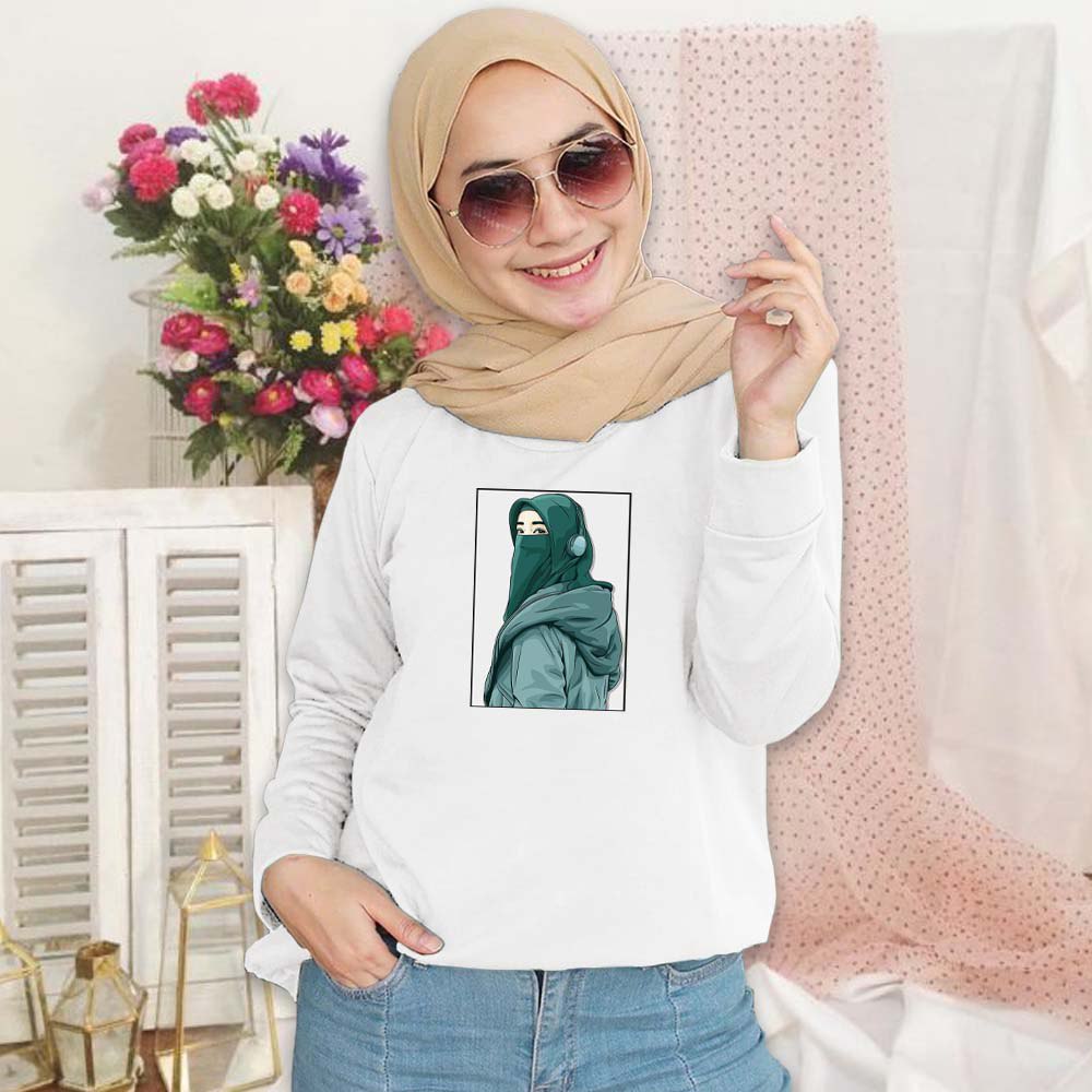 SWEATER WANITA CREWNECK, HIJABERS PAKAIAN WANITA.