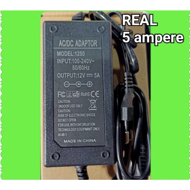adaptor 12 Volt 5 Ampere REAL