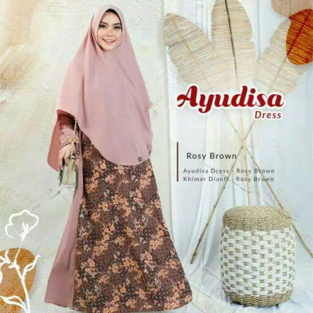 Yasmeera - Ayudisa Dress/gamis Busui/gamis Printing/gamis Motif Batik