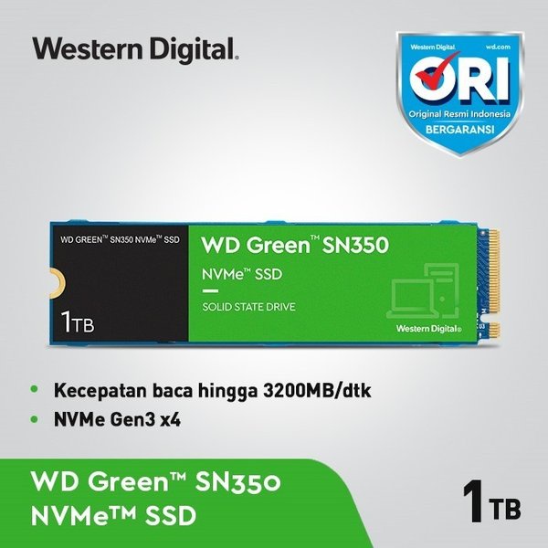 SSD WD Green SN350 1TB - SSD M.2 NVMe PCIe