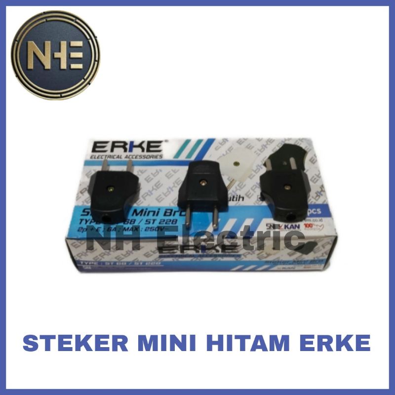 Steker  Gepeng Mini Erke - Steker Mini Hitam Erke - Steker Mini Bro Erke SNI