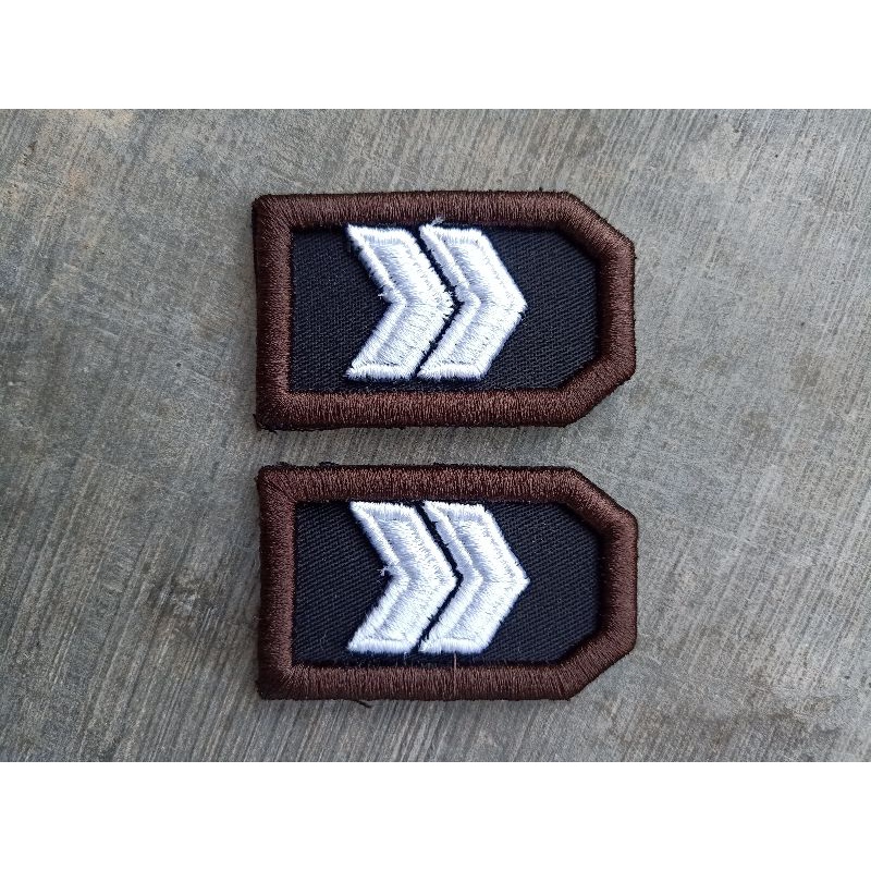 PANGKAT BRIPTU , PANGKAT POLISI SATU BORDIR TIMBUL 3D