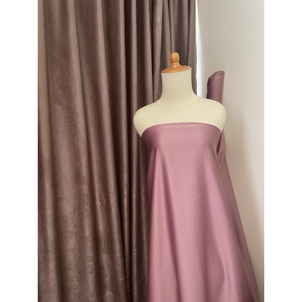 Kain Satin Velvet Premium Warna Rose Bronze Bahan Seragaman Bahan Furing Bisa untuk Background Backdrop Foto Produk