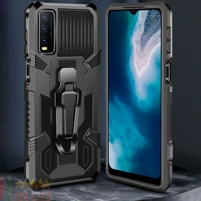 VIVO Y12S Y12S 2021 Y20 Y20S Y20 2021 Y20S G CASE NEW ROBOT KNIFE HARDCASE ROBOT I CRYSTAL STANDING KICK CASING HARD COVER BACK  Y20 S G