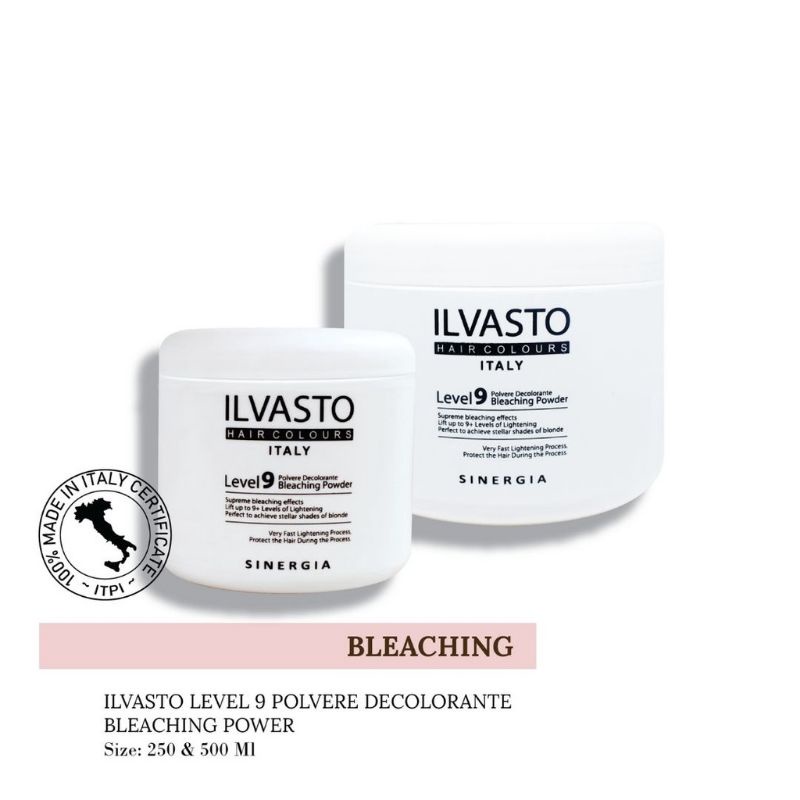 ILVASTO LEVEL 9 BLEACHING POWDER 500GR | Sinergia Bleaching Powder