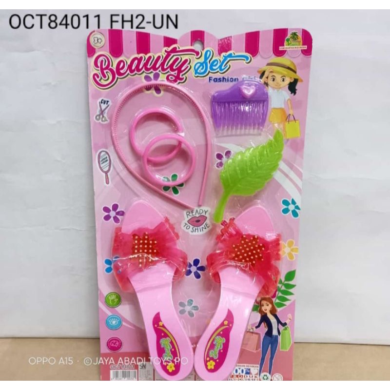 Mainan Replika Alat Salon Beauty Set Pink OCt84011