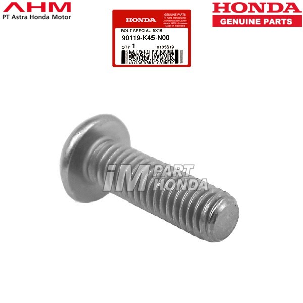 MURAH Baut L Visor Bolt Special 5X16 CB CBR 150 R 250 RR 90119-K45-N00 90119k45n00 JAMINAN 100% ORI 