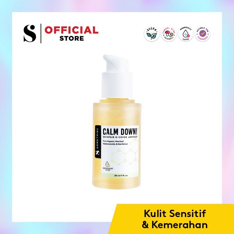 BPOM SOMETHINC Calm Down! PHA 3% Everyday Toner Menenangkan &amp; Mencerahkan Kulit