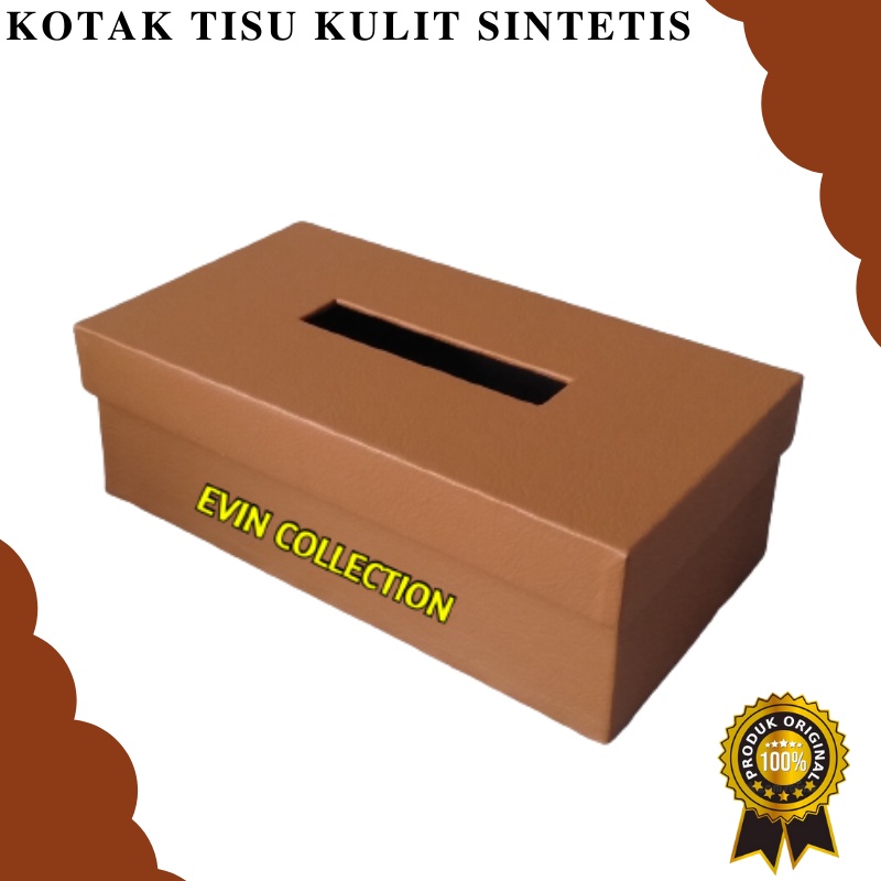 Tempat Tissue Kulit SIntetis Isi 200 Sheet Kotak Tisu Premium