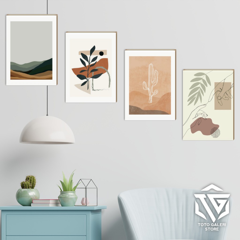TG Hiasan Dinding Wall Decor Poster Lukisan Abstrak Kekinian MDF 20x29cm Gantungan Paku Murah Shopee Indonesia