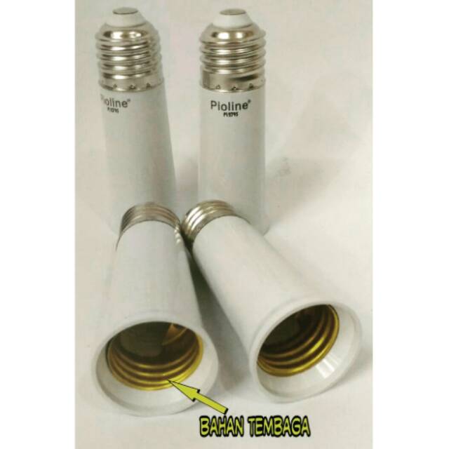 FITING LAMPU EXTENSION FITING SAMBUNG E27-E27 Panjang 6.5cm dan 9.8cm