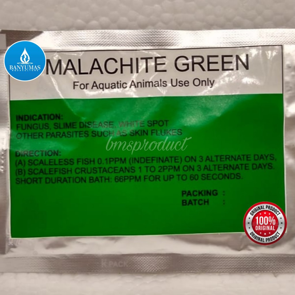 Malachite Green Obat Parasit Jamur White Spot Ikan AD00902