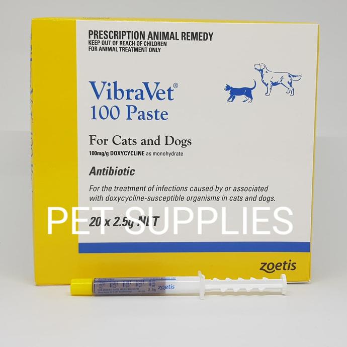 Antibiotik anjing kucing, VibraVet Paste 100 (doxycycline 100)
