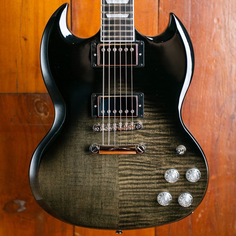 Epiphone SG Modern Figured Electric Guitar Trans Black Fade