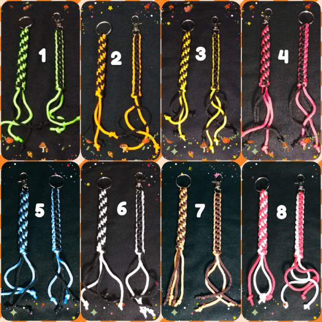 Gantungan Kunci / Gantungan Tas Tali Kur Couple - Besar