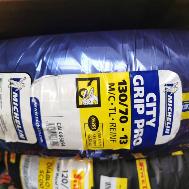 MICHELIN 130/70-13 CITYGRIP TUBELES BAN BELAKANG MOTOR NMAX