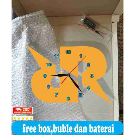 Jam Dinding Unik Kayu logo Squad Esport Rrq Onic Dekorasi Kamar Gaming Murah Keren Minimalis Wall Decor Gamers-7