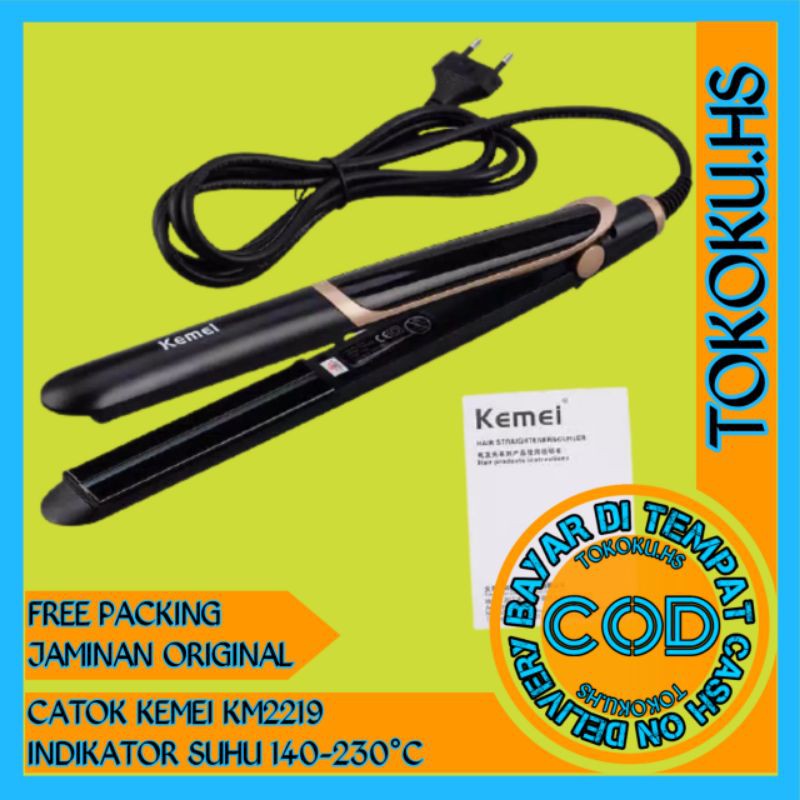 catok kemei km2219/catok infrared/catok salon/catok rambut/kemei 2219/catokan
