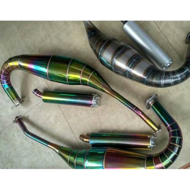 Knalpot ninja r.rr pelangi