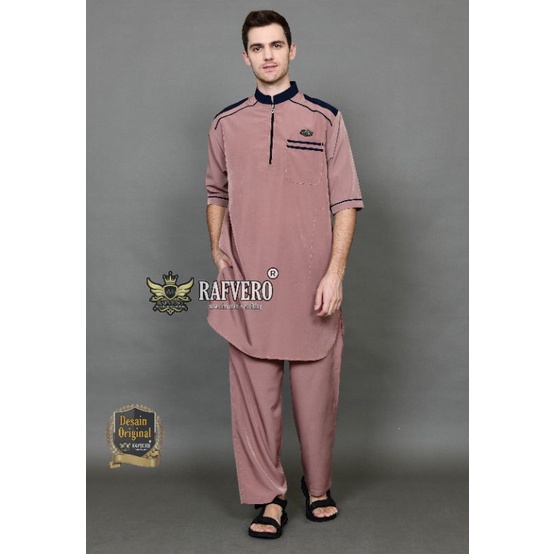 Setelan Pakistan Athariz ORIGINAL RAFVERO - Setelan Baju Koko Pria ORIGINAL RAFVERO