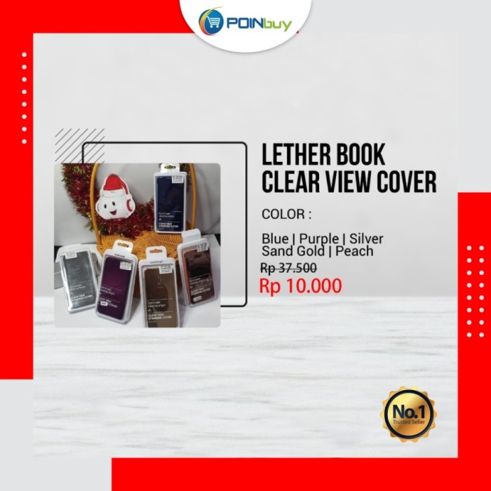 

Leather Book Clear View Cover OPPO A5 2020 / A9 2020