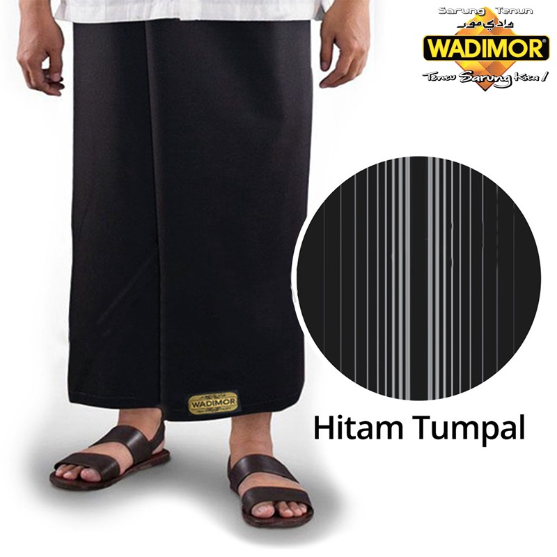 Sarung Wadimor Hitam Polos Putih Polos Tumpal Sarung Dewasa Polos