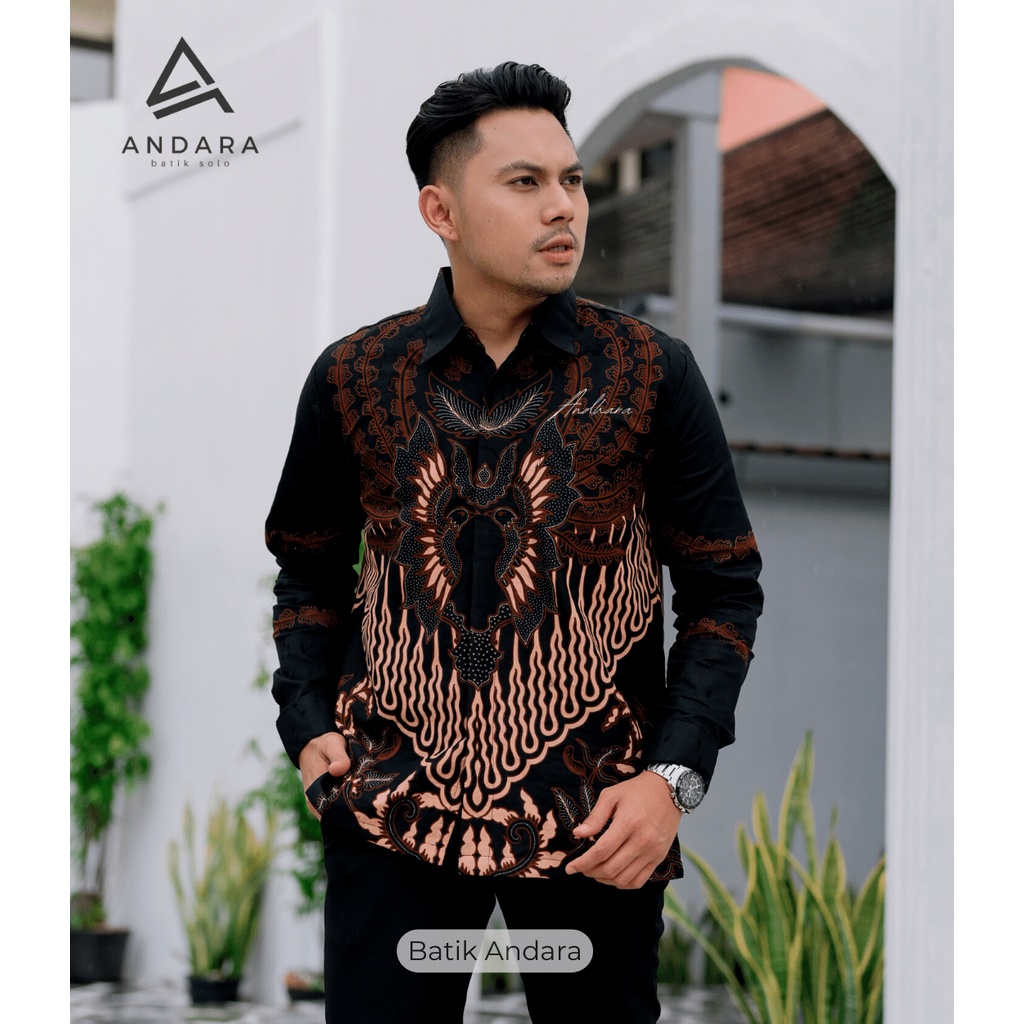 Astaguna Kemeja Batik Solo Pria Lengan Panjang Modern Premium Full Furing Terlaris Katun Solo sragenan