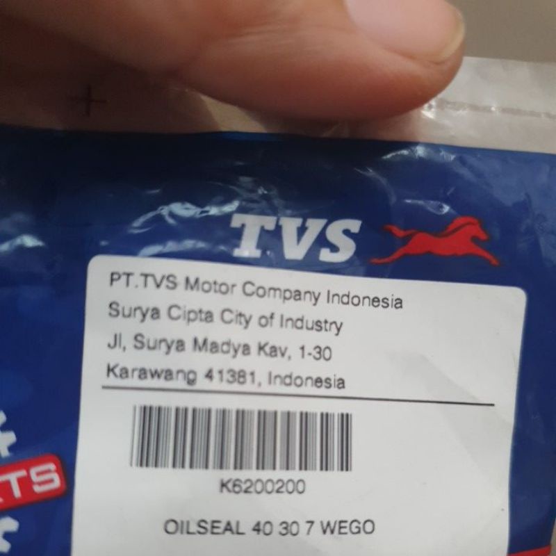 Seal As Roda Belakang Dazz 40 30 7 TVS ori