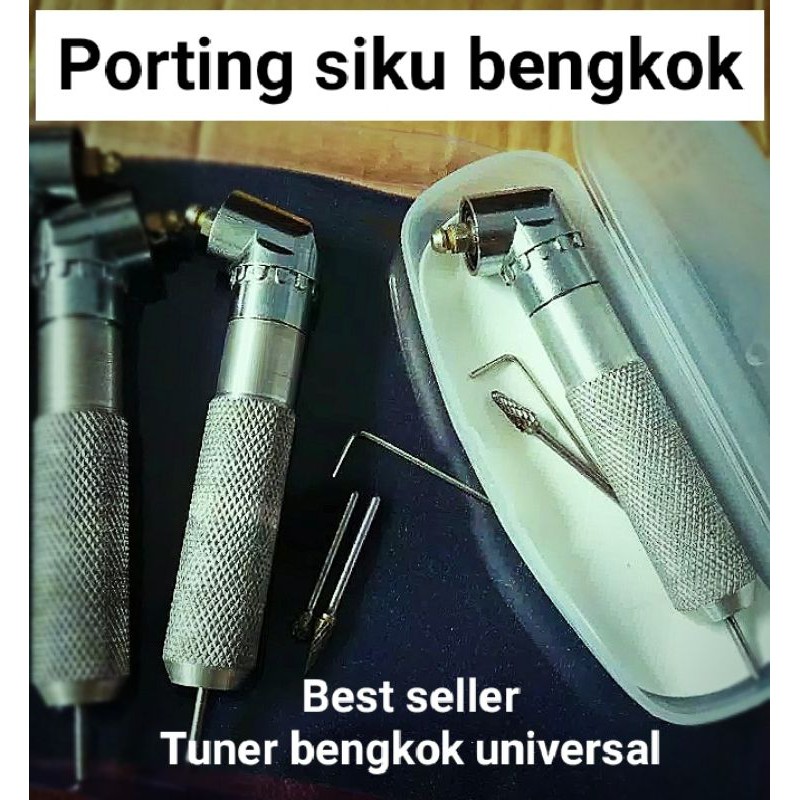 Handpice tunner bengkok siku porting 2tax pnp UNIVERSAL tuner bengkok dinamo angin bonus mata tuner