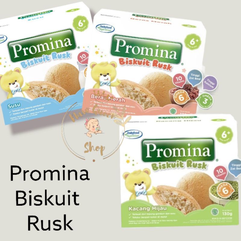 Promina Biskuit Baby RUSK 130 gr cemilan MPASI BAYI